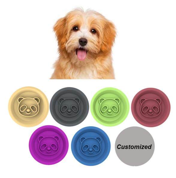 Silicone  Slow Feeder Panda shape Dog food bowl