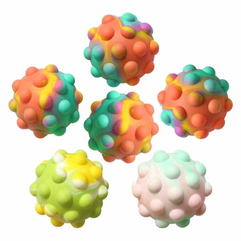3D Pop It Ball Silicone Fidget Ball Relieve Stress for Children, Adults,2022 Popular