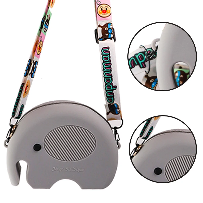 Elephant Silicone Waterproof Shoulder Crossbody bag