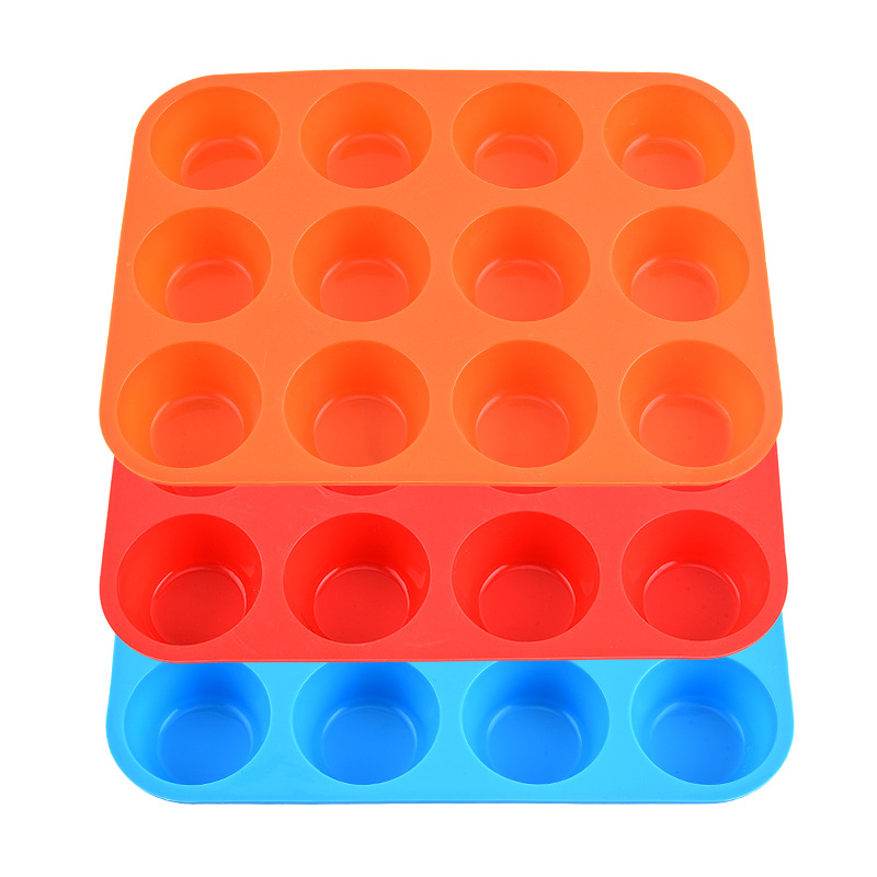 12 Cups Non Stick Baking Trays for Cupcakes & Brownies