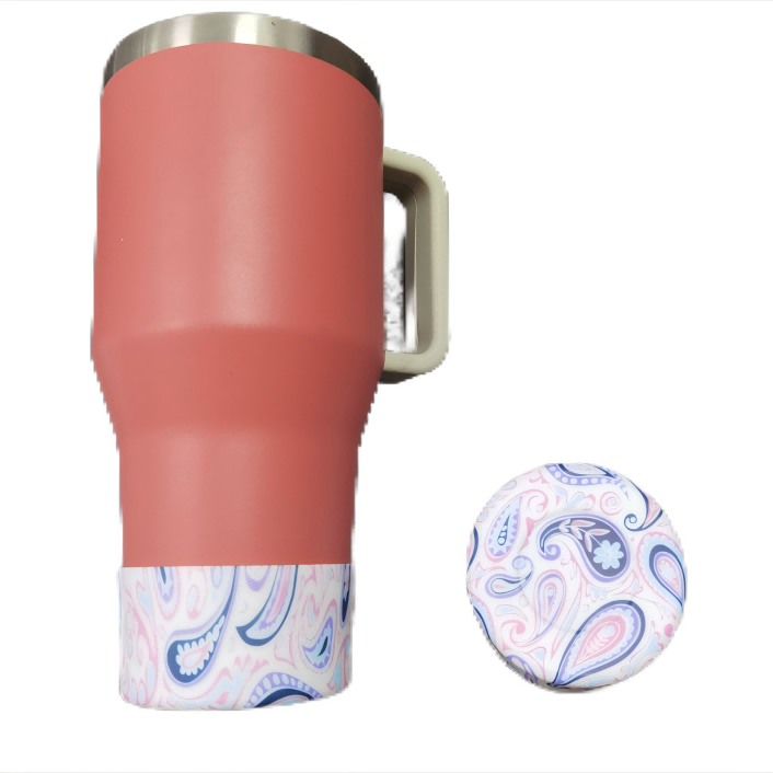 Color Printed  Silicone Bottle Boot Bottom Sleeve Cover for 12-24 oz Water Bottle