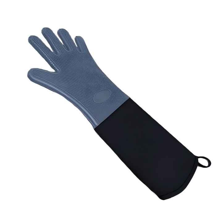 50.5cm Extra long Long BBQ Gloves with Quilted Cotton Lining