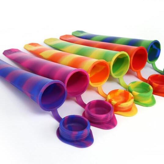 Mixed Color Silicone Ice Pop Molds Popsicle Maker Molds